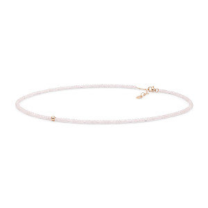 Colier cuart roz si argint placat cu aur roz DiAmanti 222-56-G (Argint 925‰ 0,7 g.)